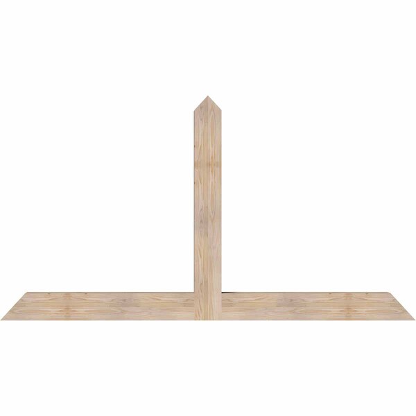 Ekena Millwork Portland Smooth Timber Gable Bracket, Douglas Fir, 84"W x 45"H x 5 1/2"D x 5 1/2"F, 13/12 Pitch GBW084X45X0606POR00SDF - main